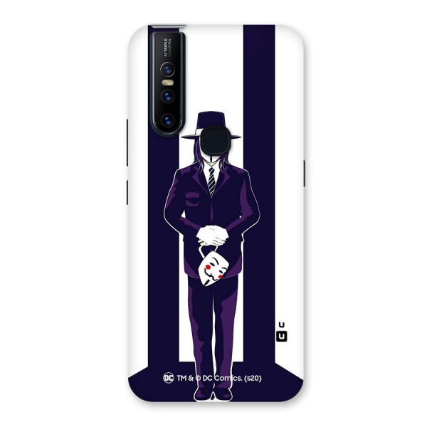 Vendetta Gentleman Holding Mask Illustration Back Case for Vivo V15