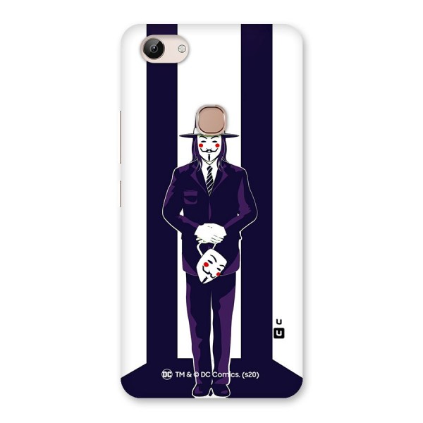 Vendetta Gentleman Holding Mask Illustration Back Case for Vivo Y83