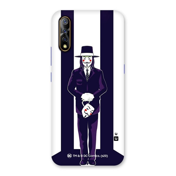 Vendetta Gentleman Holding Mask Illustration Back Case for Vivo Z1x