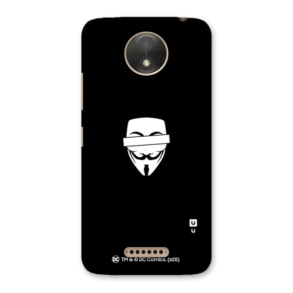 Vendetta Minimal Mask Back Case for Moto C Plus