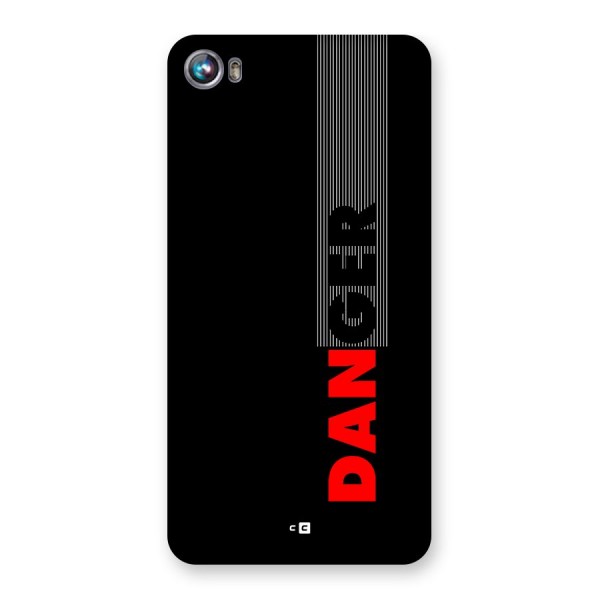 Vertical Danger Back Case for Canvas Fire 4 (A107)