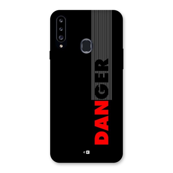 Vertical Danger Back Case for Galaxy A20s