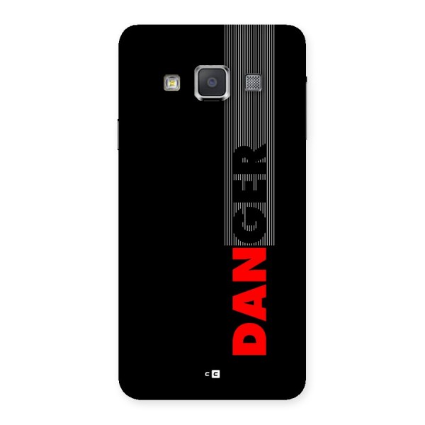 Vertical Danger Back Case for Galaxy A3