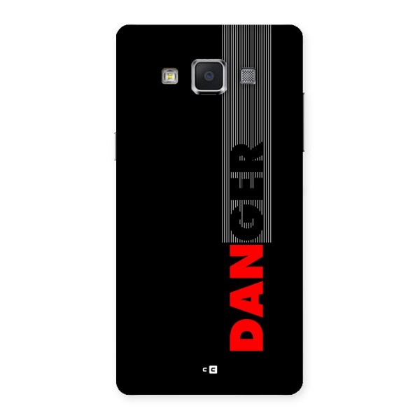 Vertical Danger Back Case for Galaxy A5