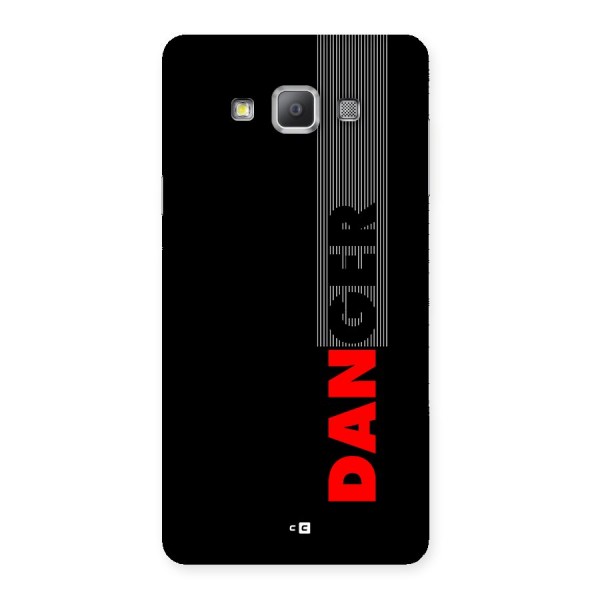 Vertical Danger Back Case for Galaxy A7