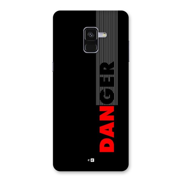 Vertical Danger Back Case for Galaxy A8 Plus