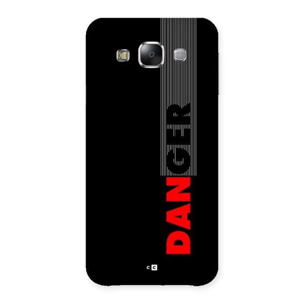 Vertical Danger Back Case for Galaxy E5