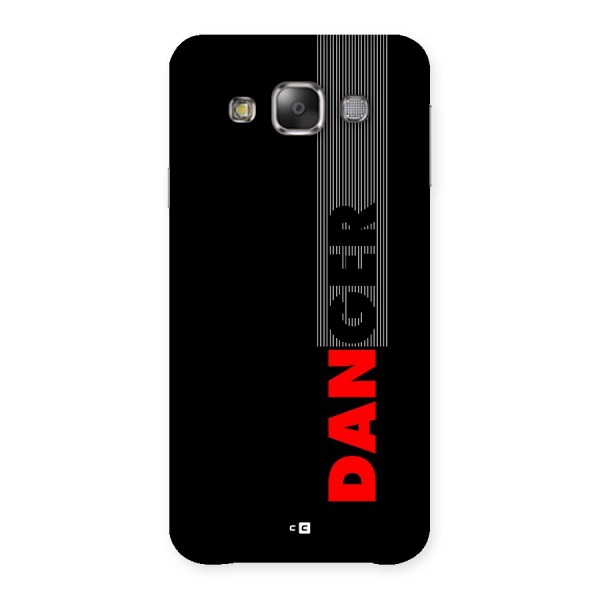 Vertical Danger Back Case for Galaxy E7