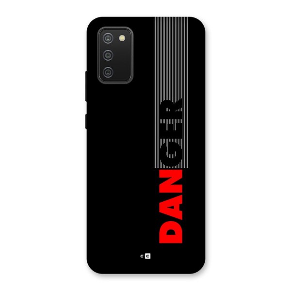 Vertical Danger Back Case for Galaxy F02s