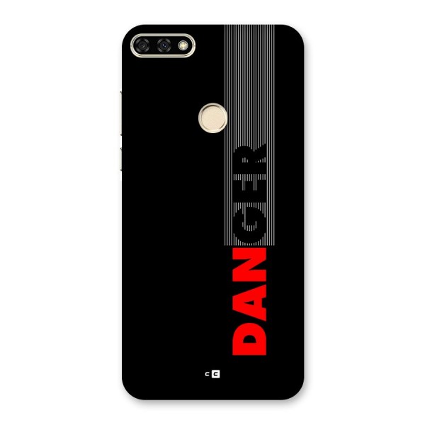 Vertical Danger Back Case for Honor 7A