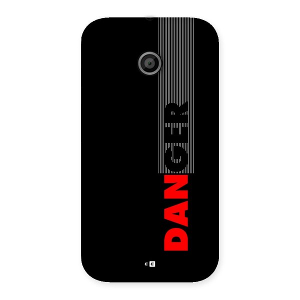 Vertical Danger Back Case for Moto E