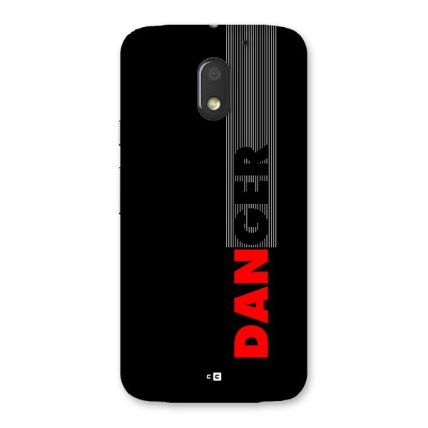 Vertical Danger Back Case for Moto E3 Power