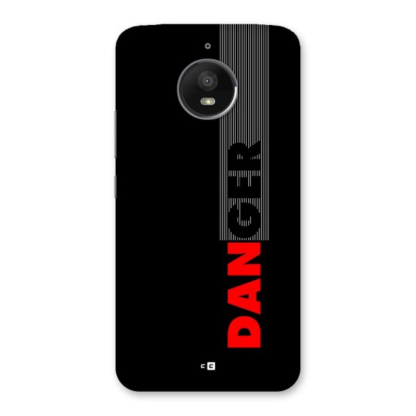 Vertical Danger Back Case for Moto E4 Plus