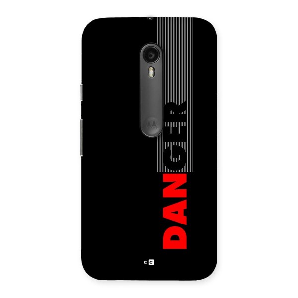 Vertical Danger Back Case for Moto G3