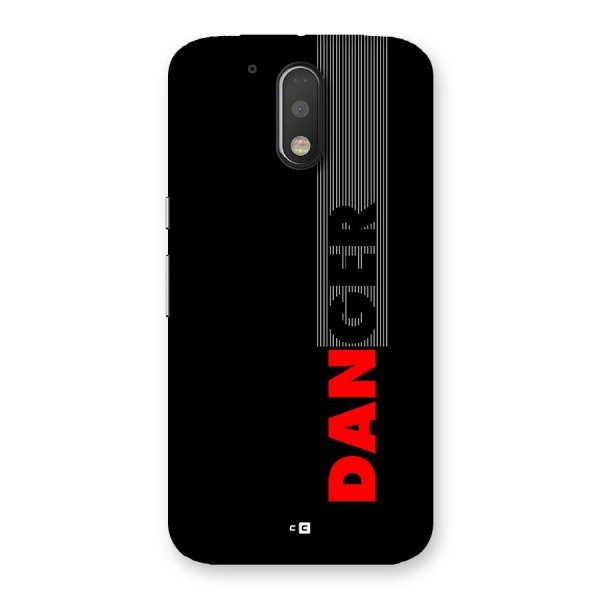 Vertical Danger Back Case for Moto G4