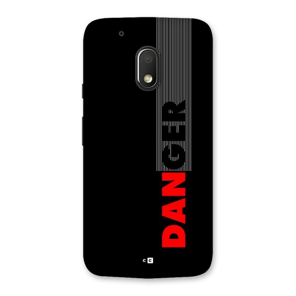 Vertical Danger Back Case for Moto G4 Play