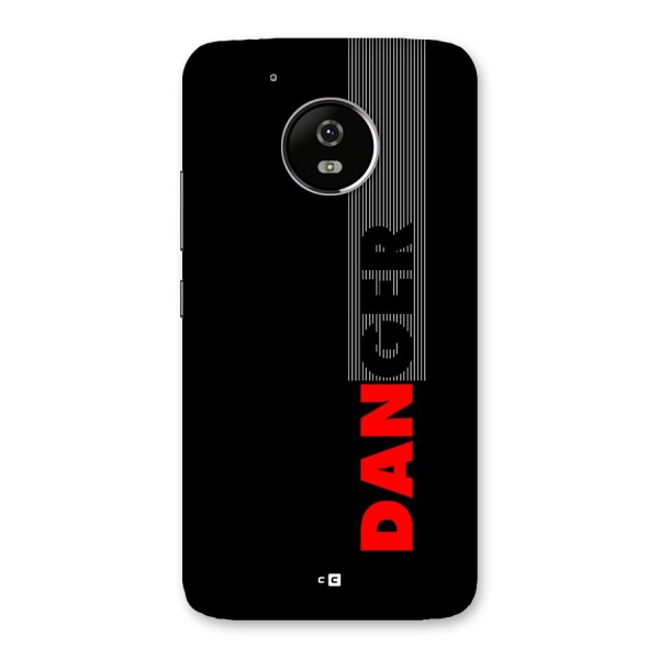 Vertical Danger Back Case for Moto G5