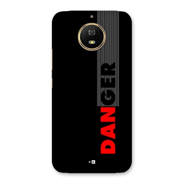 Vertical Danger Back Case for Moto G5s