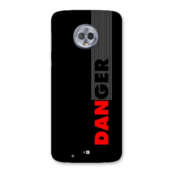 Vertical Danger Back Case for Moto G6