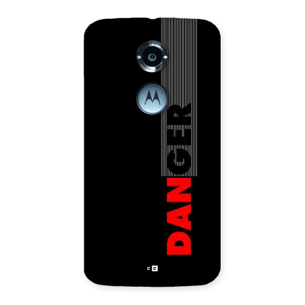 Vertical Danger Back Case for Moto X2