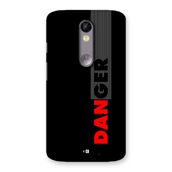 Vertical Danger Back Case for Moto X Force