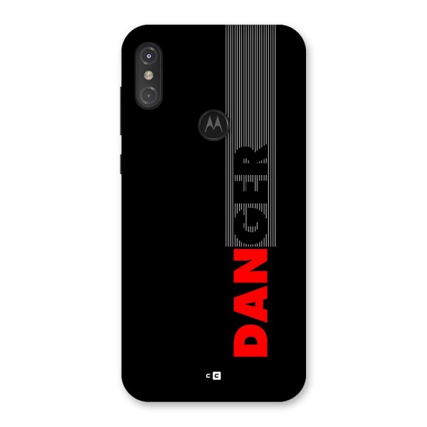 Vertical Danger Back Case for Motorola One Power