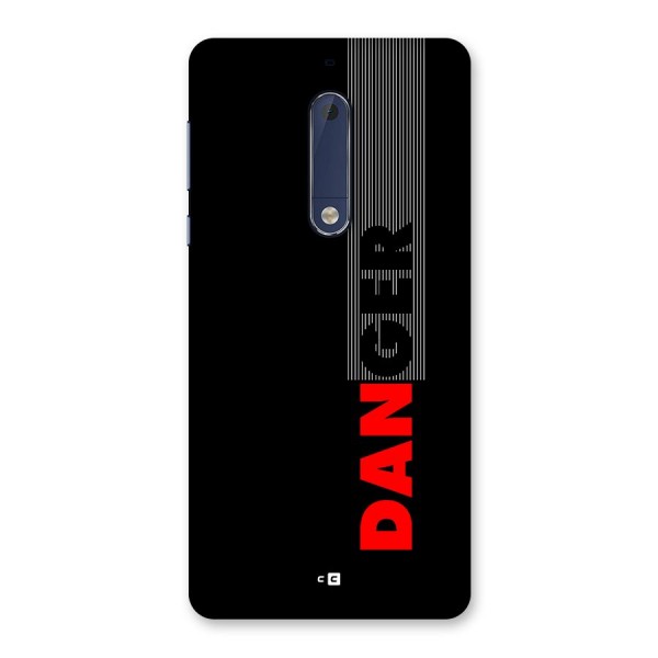 Vertical Danger Back Case for Nokia 5