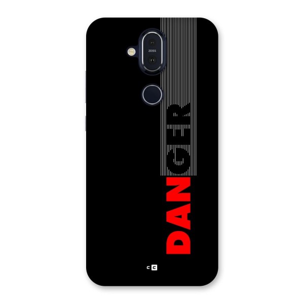 Vertical Danger Back Case for Nokia 8.1