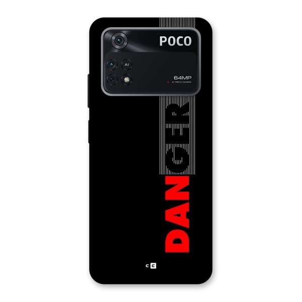 Vertical Danger Back Case for Poco M4 Pro 4G