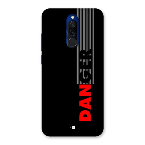 Vertical Danger Back Case for Redmi 8