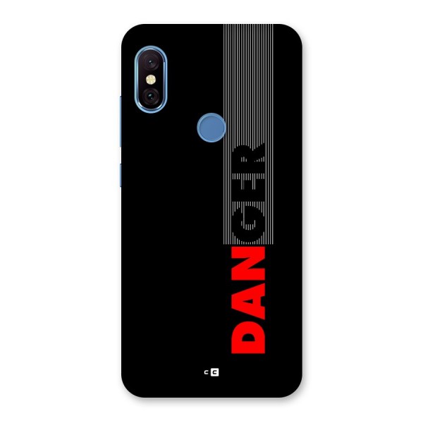 Vertical Danger Back Case for Redmi Note 6 Pro