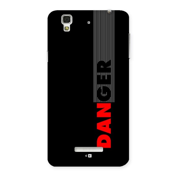 Vertical Danger Back Case for YU Yureka Plus