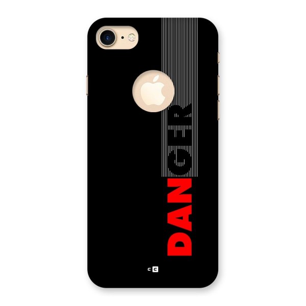 Vertical Danger Back Case for iPhone 8 Logo Cut