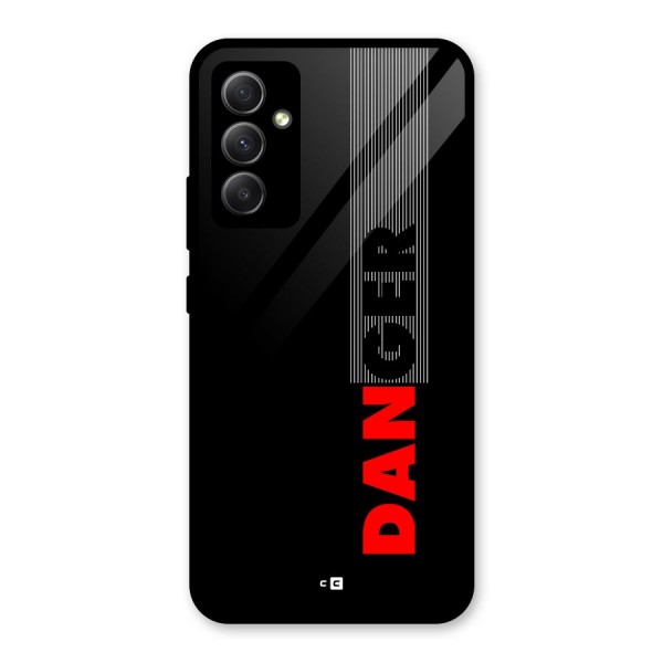 Vertical Danger Glass Back Case for Galaxy A34