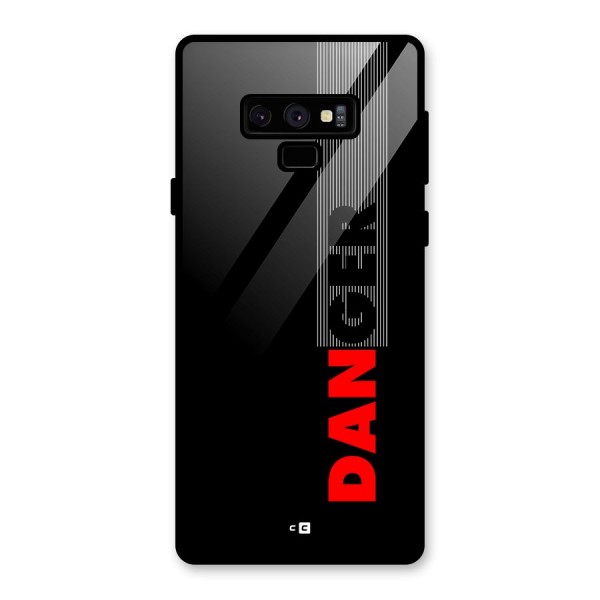 Vertical Danger Glass Back Case for Galaxy Note 9