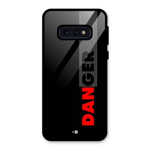 Vertical Danger Glass Back Case for Galaxy S10e