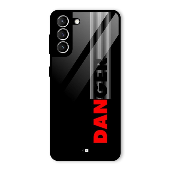 Vertical Danger Glass Back Case for Galaxy S21 5G