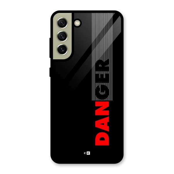 Vertical Danger Glass Back Case for Galaxy S21 FE 5G