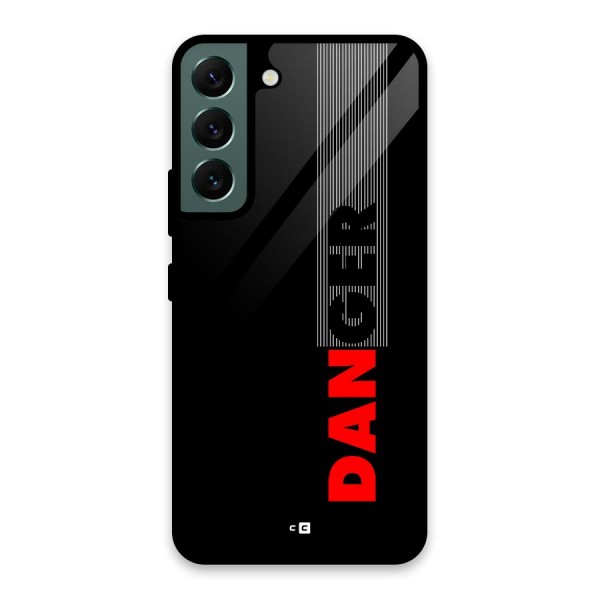 Vertical Danger Glass Back Case for Galaxy S22 5G