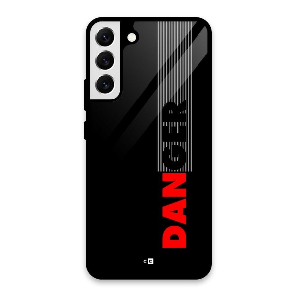 Vertical Danger Glass Back Case for Galaxy S22 Plus 5G