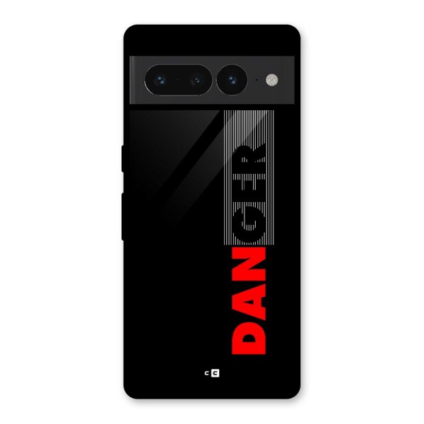 Vertical Danger Glass Back Case for Google Pixel 7 Pro