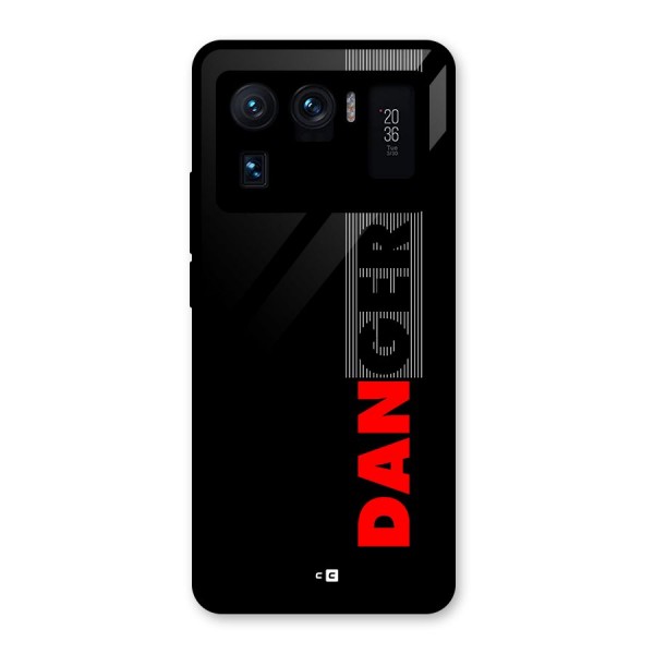 Vertical Danger Glass Back Case for Mi 11 Ultra