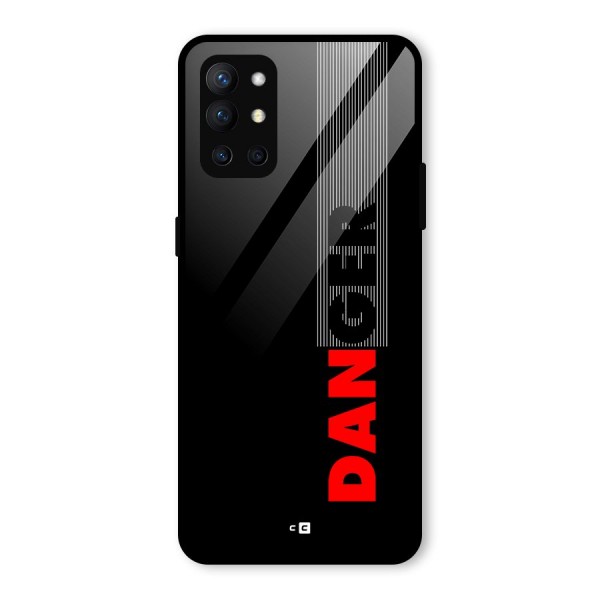 Vertical Danger Glass Back Case for OnePlus 9R