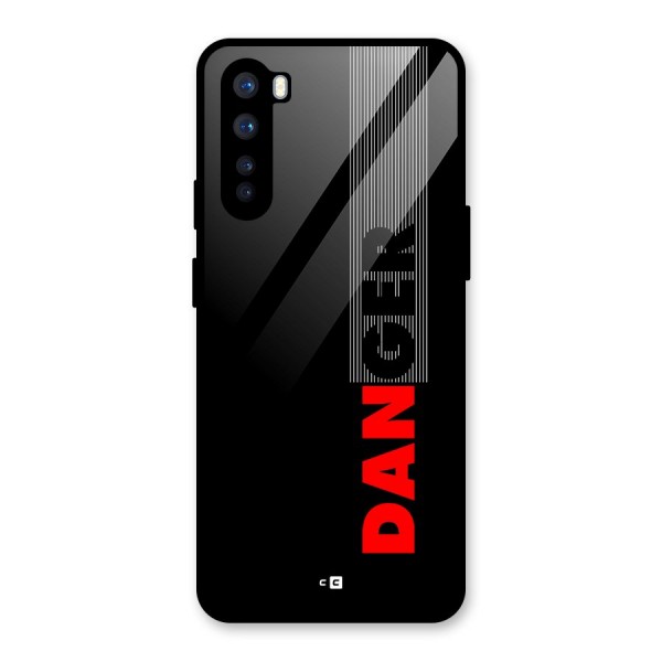 Vertical Danger Glass Back Case for OnePlus Nord