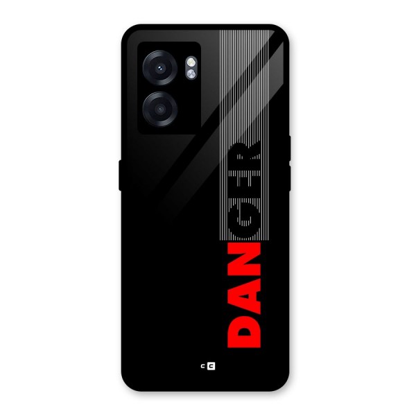 Vertical Danger Glass Back Case for Oppo K10 (5G)