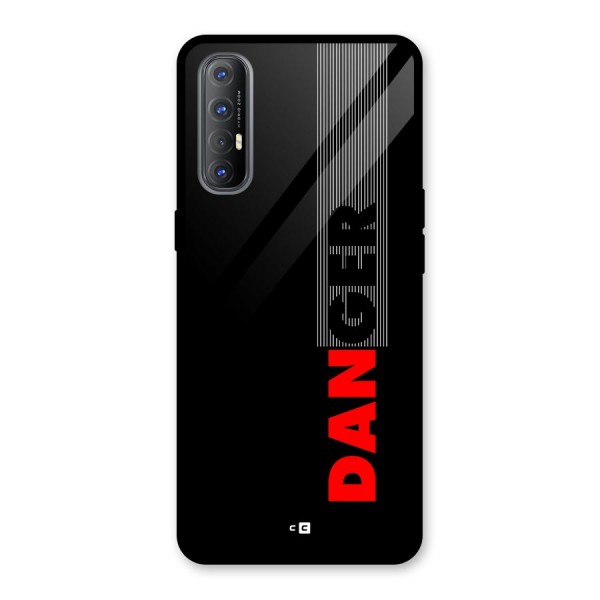 Vertical Danger Glass Back Case for Oppo Reno3 Pro