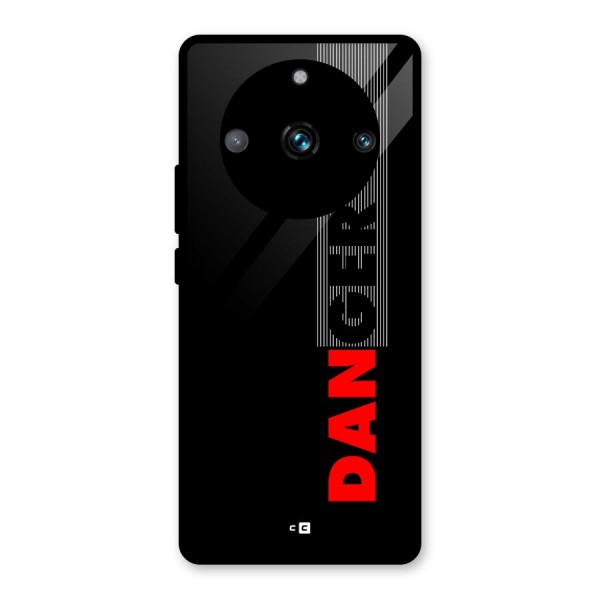 Vertical Danger Glass Back Case for Realme 11 Pro