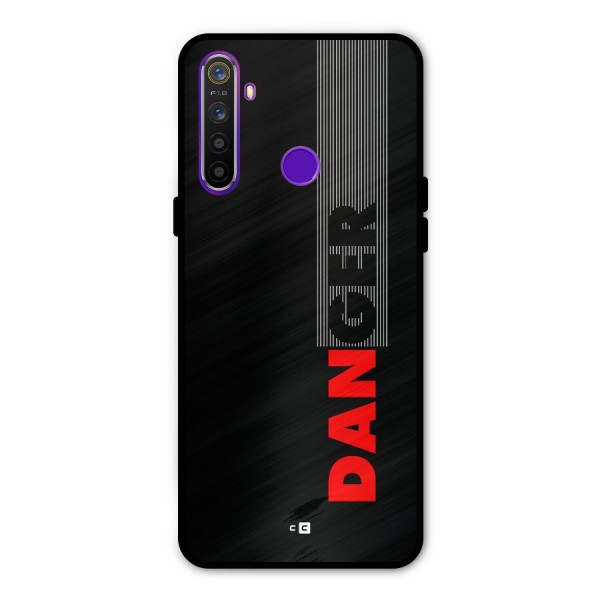 Vertical Danger Glass Back Case for Realme 5s