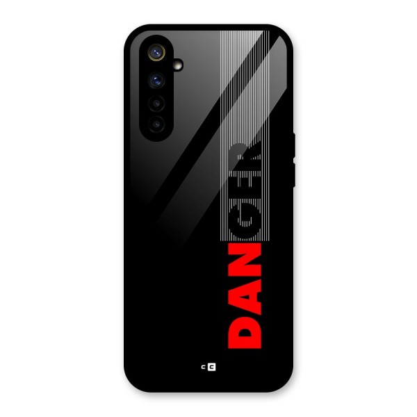 Vertical Danger Glass Back Case for Realme 6