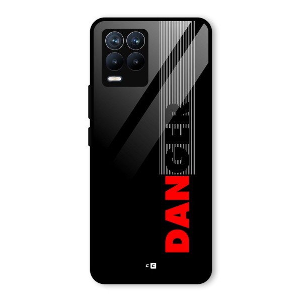 Vertical Danger Glass Back Case for Realme 8